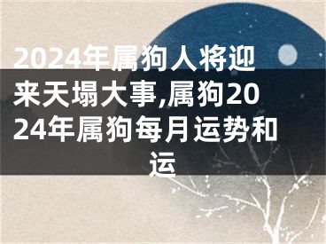2024年属狗人将迎来天塌大事,属狗2024年属狗每月运势和运