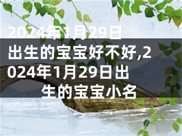 2024年1月29日出生的宝宝好不好,2024年1月29日出生的宝宝小名