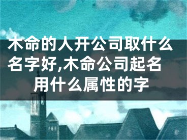 木命的人开公司取什么名字好,木命公司起名用什么属性的字