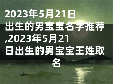2023年5月21日出生的男宝宝名字推荐,2023年5月21日出生的男宝宝王姓取名