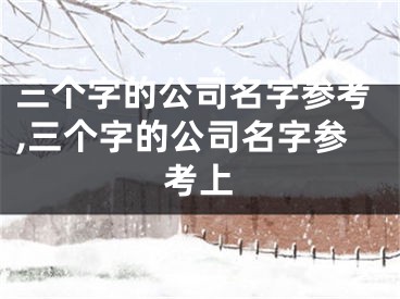 三个字的公司名字参考,三个字的公司名字参考上