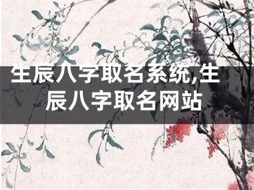 生辰八字取名系统,生辰八字取名网站
