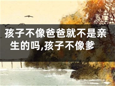 孩子不像爸爸就不是亲生的吗,孩子不像爹