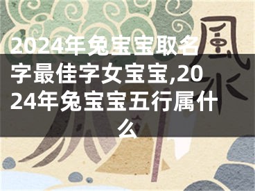 2024年兔宝宝取名字最佳字女宝宝,2024年兔宝宝五行属什么