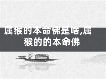 属猴的本命佛是啥,属猴的的本命佛