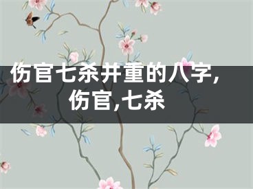 伤官七杀并重的八字,伤官,七杀