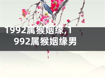 1992属猴姻缘,1992属猴姻缘男