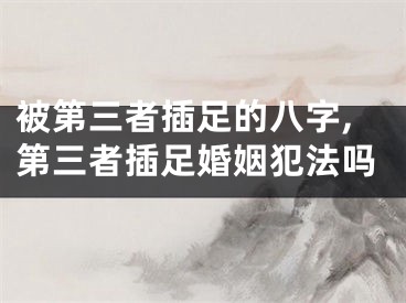 被第三者插足的八字,第三者插足婚姻犯法吗