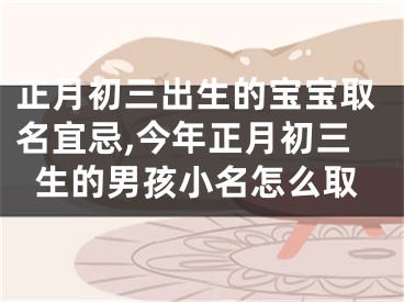 正月初三出生的宝宝取名宜忌,今年正月初三生的男孩小名怎么取