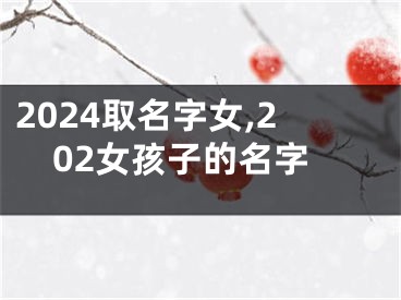 2024取名字女,202女孩子的名字