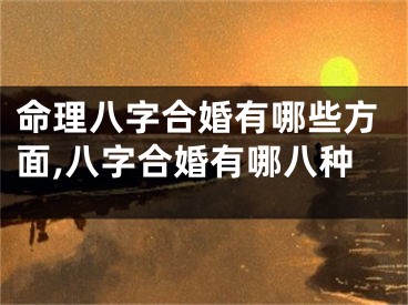 命理八字合婚有哪些方面,八字合婚有哪八种