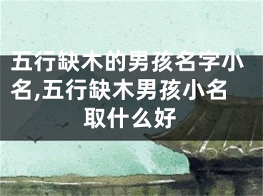 五行缺木的男孩名字小名,五行缺木男孩小名取什么好
