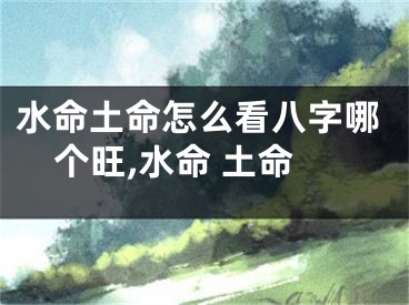水命土命怎么看八字哪个旺,水命 土命