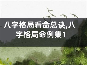 八字格局看命总诀,八字格局命例集1
