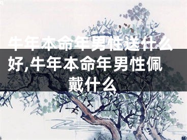 牛年本命年男性送什么好,牛年本命年男性佩戴什么