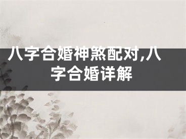 八字合婚神煞配对,八字合婚详解