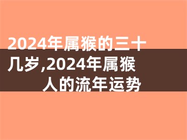 2024年属猴的三十几岁,2024年属猴人的流年运势