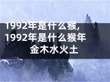 1992年是什么猴,1992年是什么猴年金木水火土
