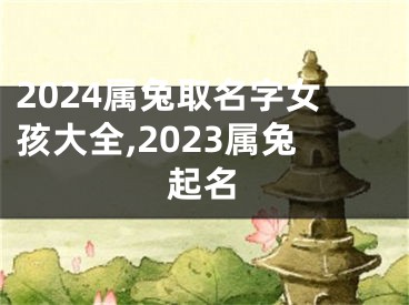 2024属兔取名字女孩大全,2023属兔起名