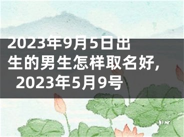 2023年9月5日出生的男生怎样取名好,2023年5月9号