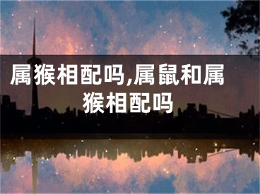 属猴相配吗,属鼠和属猴相配吗