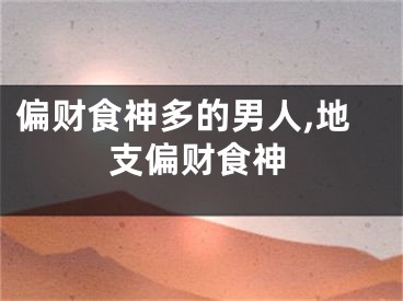 偏财食神多的男人,地支偏财食神