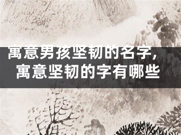 寓意男孩坚韧的名字,寓意坚韧的字有哪些