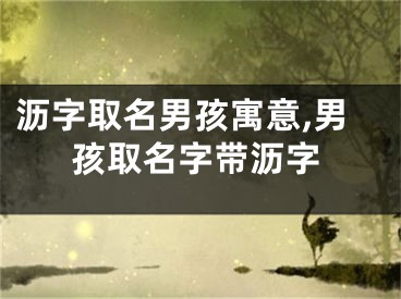 沥字取名男孩寓意,男孩取名字带沥字