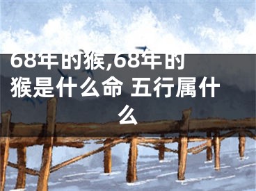 68年的猴,68年的猴是什么命 五行属什么