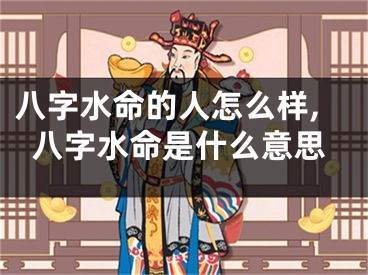 八字水命的人怎么样,八字水命是什么意思