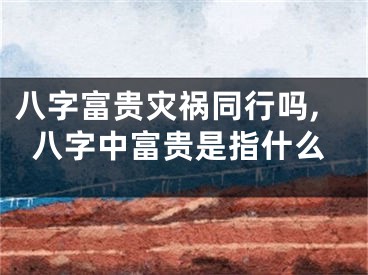 八字富贵灾祸同行吗,八字中富贵是指什么