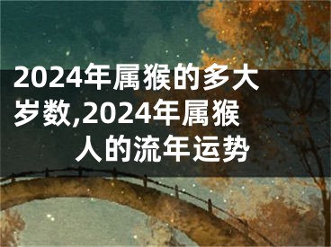 2024年属猴的多大岁数,2024年属猴人的流年运势