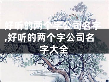 好听的两个字公司名字,好听的两个字公司名字大全