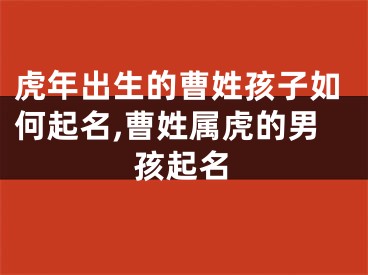 虎年出生的曹姓孩子如何起名,曹姓属虎的男孩起名