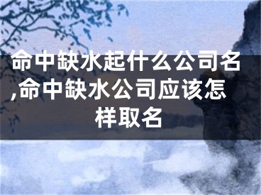 命中缺水起什么公司名,命中缺水公司应该怎样取名