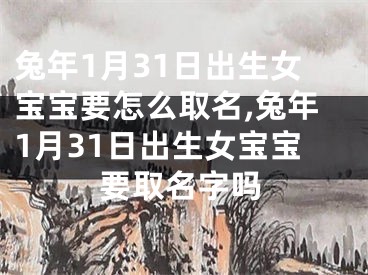 兔年1月31日出生女宝宝要怎么取名,兔年1月31日出生女宝宝要取名字吗