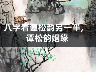 八字看谭松韵另一半,谭松韵姻缘