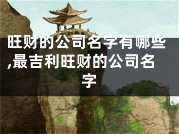 旺财的公司名字有哪些,最吉利旺财的公司名字
