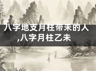 八字地支月柱带未的人,八字月柱乙未