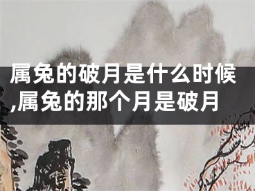 属兔的破月是什么时候,属兔的那个月是破月