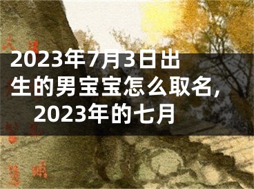 2023年7月3日出生的男宝宝怎么取名,2023年的七月
