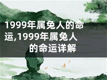 1999年属兔人的命运,1999年属兔人的命运详解