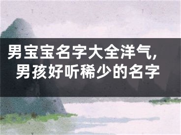 男宝宝名字大全洋气,男孩好听稀少的名字