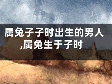 属兔子子时出生的男人,属兔生于子时