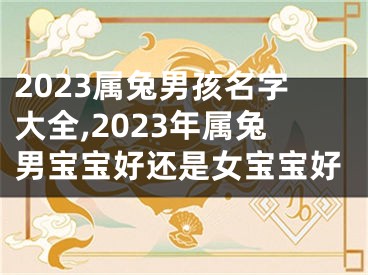 2023属兔男孩名字大全,2023年属兔男宝宝好还是女宝宝好