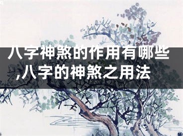 八字神煞的作用有哪些,八字的神煞之用法