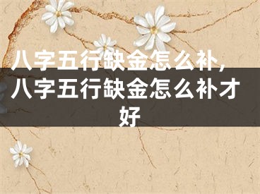 八字五行缺金怎么补,八字五行缺金怎么补才好