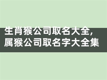 生肖猴公司取名大全,属猴公司取名字大全集