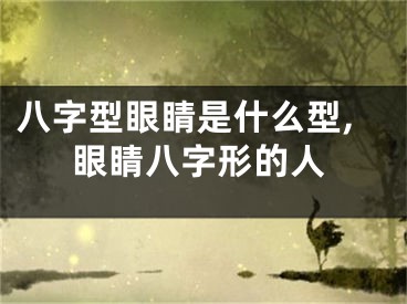 八字型眼睛是什么型,眼睛八字形的人