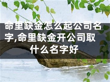命里缺金怎么起公司名字,命里缺金开公司取什么名字好